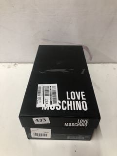 LOVE MOSCHINO BOW LOGO SANDAL SIZE: UK 7