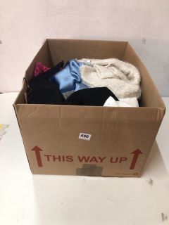 BOX OF ASSORTED CLOTHES