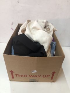 BOX OF ASSORTED CLOTHES