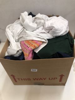 BOX OF ASSORTED CLOTHES INC PINK HAT