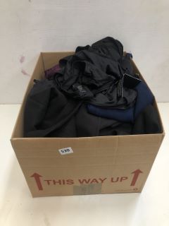 BOX OF ASSORTED CLOTHES INC BLACK LEGGINGS