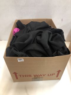 BOX OF ASSORTED CLOTHES INC BLACK JOGGERS