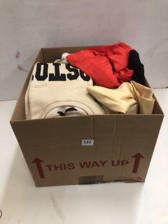 BOX OF ASSORTED CLOTHES INC BOSTON JUMPERS