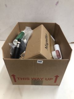 BOX OF ASSORTED ITEMS INC EVERBUILDE INSTANT NAILS