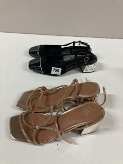 TWO PAIRS OF RIVER ISLAND SHOES TO INCLUDE SIZE 6
