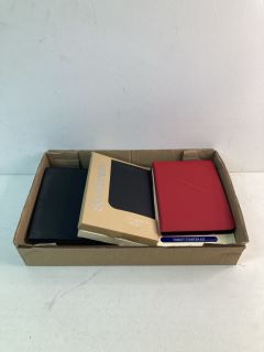 BOX OF ASSORTED TABLET COVERS