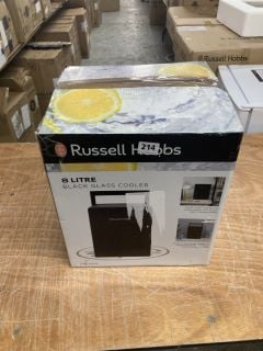 RUSSELL HOBBS 8L BLACK GLASS COOLER