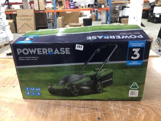 POWERBASE 34CM 1400W ELECTRIC ROTARY LAWN MOWER