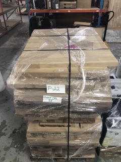 PALLET OF ASSORTED SOLID OAK OFF CUTS