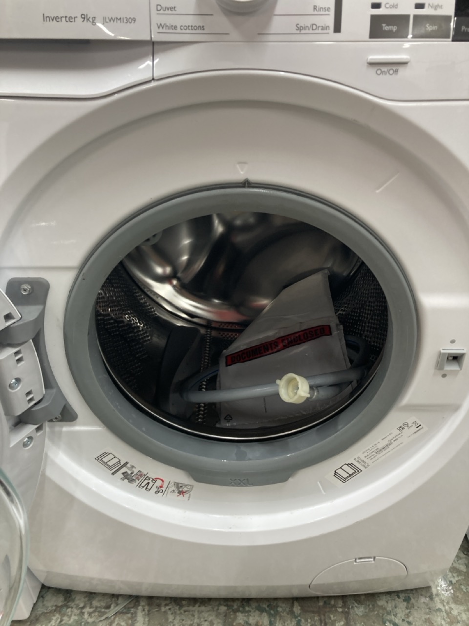 John Pye Auctions JOHN LEWIS WASHING MACHINE MODEL JLWM1309 RRP £549