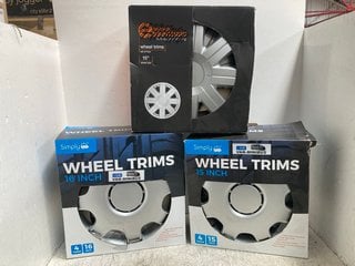 SIMPLY WHEEL TRIMS 15 '' AND 16'' SET OF 4 TO INCLUDE WHEEL TRIMS 15'' SET OF 4: LOCATION - J 7