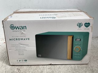 SWAN 20L DIGITAL MICROWAVE IN GREEN: LOCATION - I 14