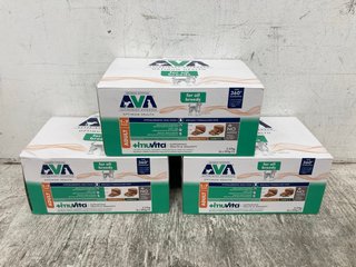 3 X BOX OF AVA VETERINARY APPROVED OPTIMUM HEALTH DOG FOOD BBE: 04/03/2026: LOCATION - I 7