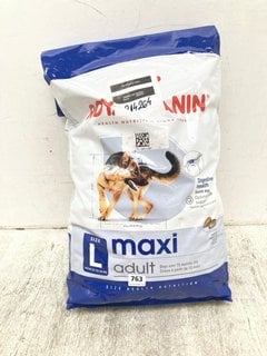 ROYAL CANIN MAXI DOG FOOD 15KG BBE: 02/04/2025: LOCATION - H 6