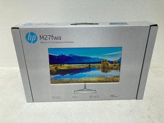 HP M27FWA FULL HD 27" IPS LCD MONITOR IN WHITE - RRP £115.83: LOCATION - FRONT BOOTH