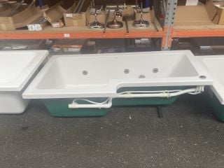 1700 X 850MM NTH LH OFFSET 6 JET SPA BATH WITH MOTOR & SWITCHES - RRP £1079: LOCATION - B3