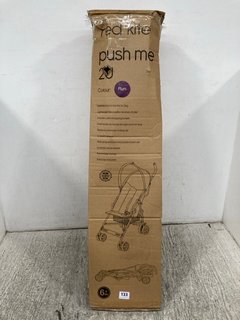 RED KITE PUSH ME 2U STROLLER WITH HOOD AND RAINCOVER IN PLUM: LOCATION - WA5