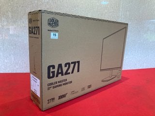 COOLER MASTER GA271 27" GAMING MONITOR (SEALED) - RRP £149.99: LOCATION - BOOTH