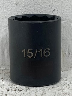 2 X BOXES OF SPARE 1/2"DR. 12-PT 15/16" SOCKET BITS IN BLACK: LOCATION - A15