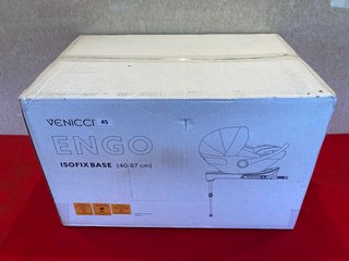 VENICCI ENGO ISOFIX CAR SEAT BASE (SEALED) - RRP £179.99: LOCATION - BOOTH