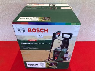 BOSCH UNIVERSAL AQUATAK 135 HIGH PRESSURE WASHER (SEALED) - RRP £144.99: LOCATION - BOOTH