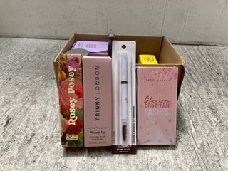 QTY OF ASSORTED BEAUTY ITEMS TO INCLUDE ROSEY POSEY LIP BLUSH KIT & PRAI BEAUTY AGELESS THROAT & DECOLLETAGE CREME INTENSIVE GOLD+: LOCATION - WA1