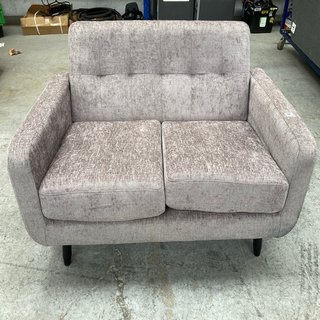 OSLO FABRIC 2 SEATER SOFA IN BEIGE - RRP £299: LOCATION - B1