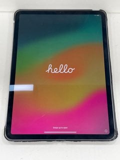 APPLE IPAD PRO (11" 2ND GENERATION) 128 GB TABLET WITH WIFI: MODEL NO A2228 (WITH CASE) [JPTM119341]