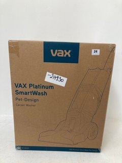 VAX PLATINUM SMART WASH PET DESIGN CARPET WASHER RRP - £350: LOCATION - WHITE BOOTH