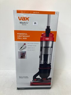 VAX MACH AIR REVIVE MULTI CYCLONIC UPRIGHT VACUUM CLEANER MODEL: UCA2GEV1: LOCATION - WHITE BOOTH