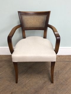 MOLINA ARMCHAIR WITH CANE BACK RRP - £625: LOCATION - D1