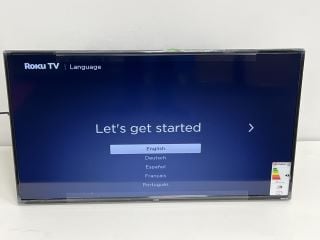 CHIQ ROKU 40" SMART TV (ORIGINAL RRP - £179.00): MODEL NO L40G5NK (BOXED WITH REMOTE, STAND & SCREWS, VERY GOOD COSMETIC CONDITION) [JPTM119074] THIS PRODUCT IS FULLY FUNCTIONAL AND IS PART OF OUR PR