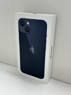APPLE IPHONE 13 128GB SMARTPHONE IN MIDNIGHT: MODEL NO A2633 (WITH BOX & ALL ACCESSORIES) [JPTM119216] (SEALED UNIT) THIS PRODUCT IS FULLY FUNCTIONAL AND IS PART OF OUR PREMIUM TECH AND ELECTRONICS R