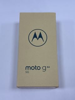 MOTOROLA MOTO G84 5G 256 GB SMARTPHONE (ORIGINAL RRP - £249.99) IN MIDNIGHT BLUE: MODEL NO XT2347-2 (WITH BOX & ALL ACCESSORIES) [JPTM119360] (SEALED UNIT) THIS PRODUCT IS FULLY FUNCTIONAL AND IS PAR