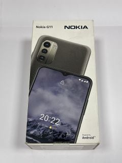 NOKIA G11 32 GB SMARTPHONE (ORIGINAL RRP - £129.99) IN CHARCOAL: MODEL NO TA-1401 (WITH BOX & ALL ACCESSORIES) [JPTM119230] (SEALED UNIT) THIS PRODUCT IS FULLY FUNCTIONAL AND IS PART OF OUR PREMIUM T
