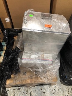 A PALLET CONTAINING 2x PARAMOUNT TRANSFORMERS CABINETS (PALLET FY4 3RN 182, LOAD FY4 3RN 11)