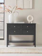 COX & COX CAMILLE CHEST OF DRAWERS IN BLACK - ITEM NO. 1227568 - RRP £625