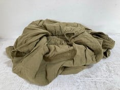 ADYA LINEN FITTED SHEET - OLIVE - KING - MODEL: AS1101 - RRP £95