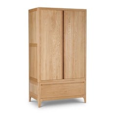DURHAM NATURAL OAK DOUBLE WARDROBE - ITEM NO. DRM101 - RRP £845 (KERBSIDE PALLET DELIVERY)