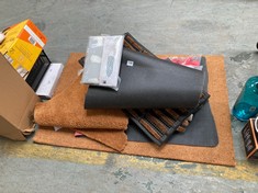 QTY OF ASSORTED JOHN LEWIS ITEMS TO INCLUDE LARGE DOOR MAT IN BROWN