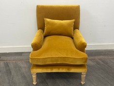 NKUKU NALLA VELVET ARMCHAIR - OCHRE - ONE SIZE - NC2701 - RRP £1150