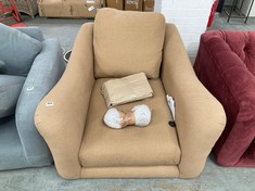 ARMCHAIR IN BEIGE FABRIC