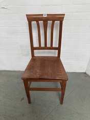 DARK WOODEN DINING CHAIR