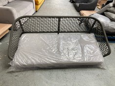 3 SEATER GARDEN SOFA IN DARK GREY