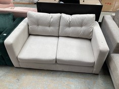 2 SEATER SOFA IN LIGHT GREY FABRIC