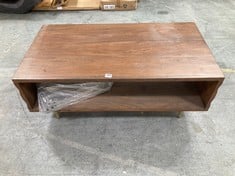 DARK WOODEN 2 TIER COFFEE TABLE