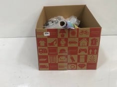 BOX OF ASSORTED ITEMS TO INCLUDE JOHN LEWIS BELT IN BLACK SIZE L