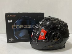 LS2 HELMETS ADVANT X CARBON MOTORCYCLE HELMET IN SOLID CARBON - SIZE XL