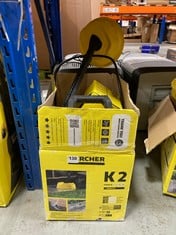 KARCHER K2 HIGH PRESSURE WASHER IN YELLOW/ BLACK - RRP £120