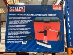 SEALEY 25LTR 12V RECHARGEABLE PRESSURE WASHER - MODEL NO. PW2012R